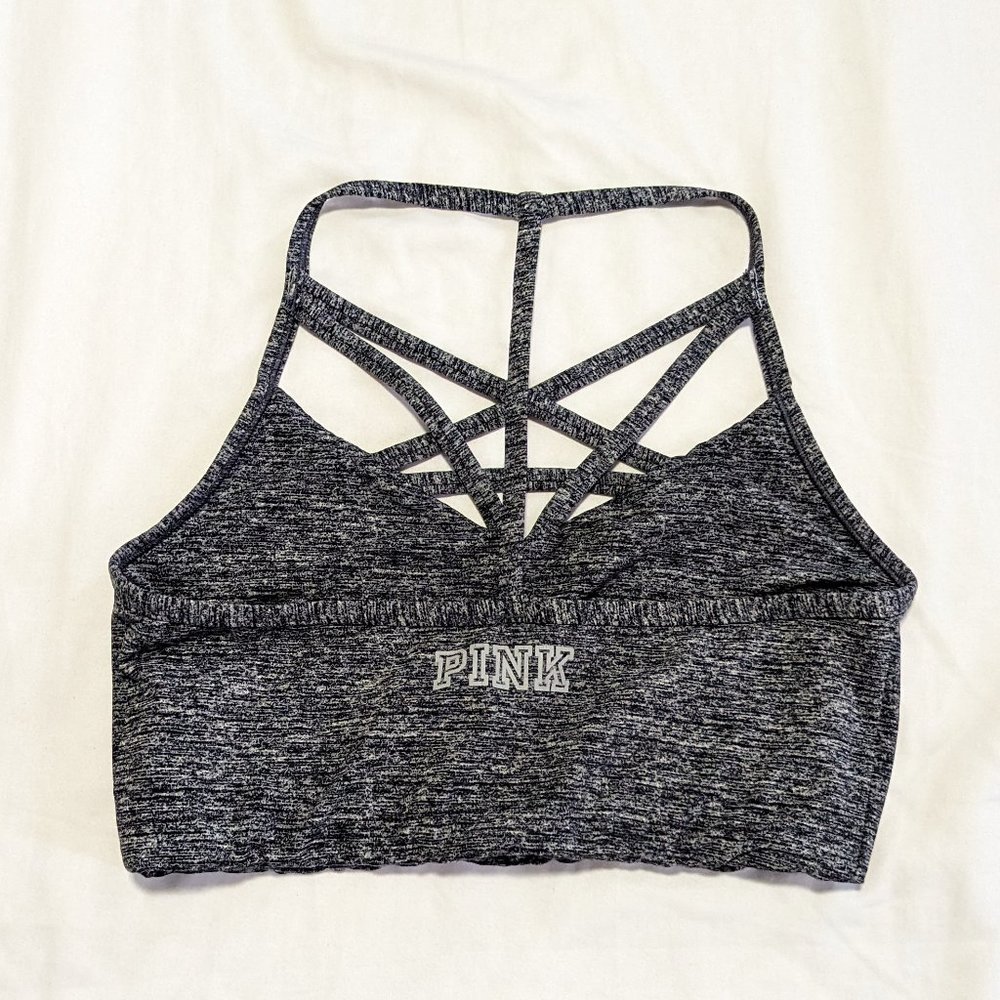 PINK Strappy Sports Bra - Picture 2 of 4